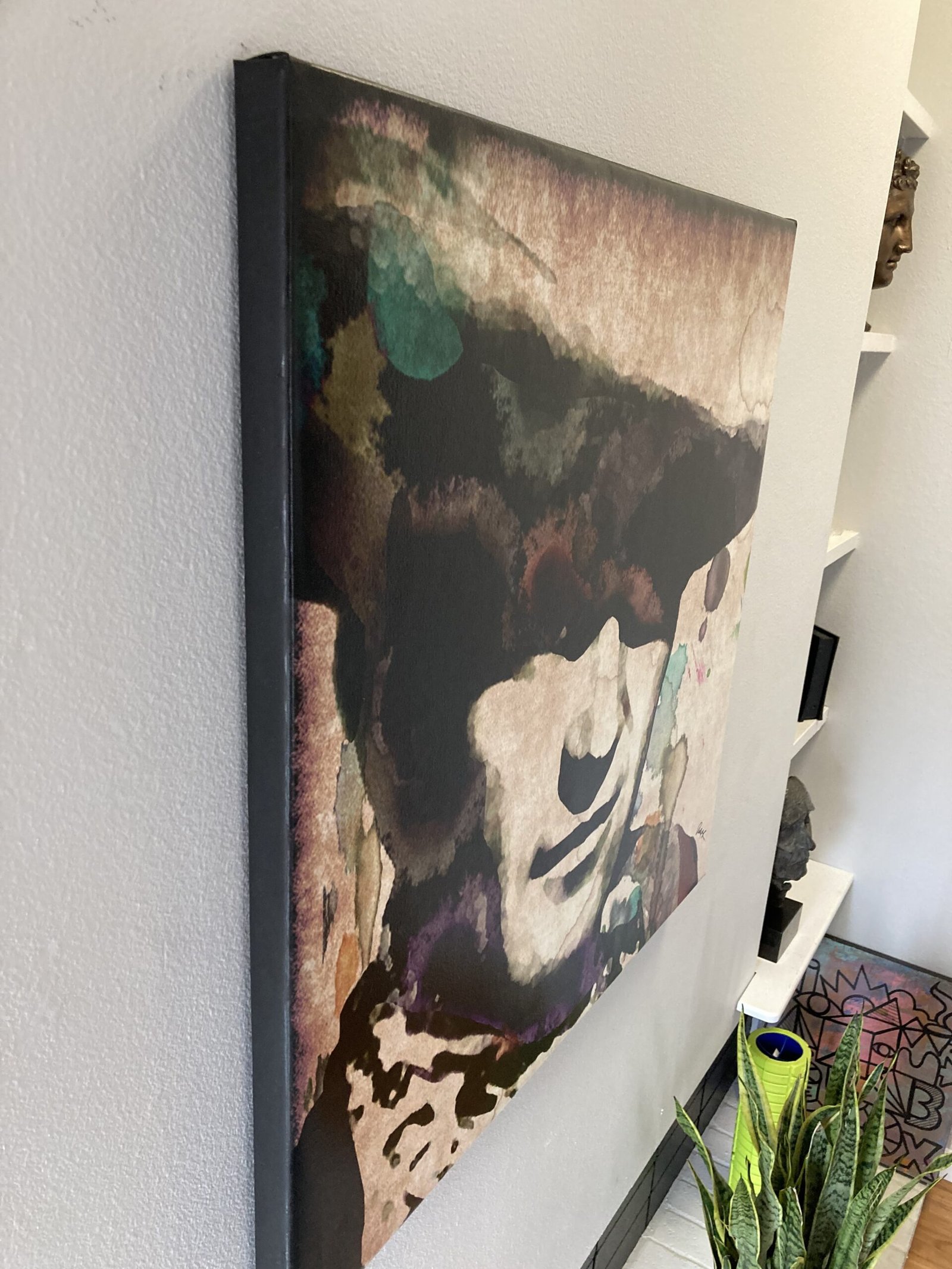 john wayne portrait modern abstract pop art andy warhol large canvas gallery stretched vintage cowboy hollywood silkscreen