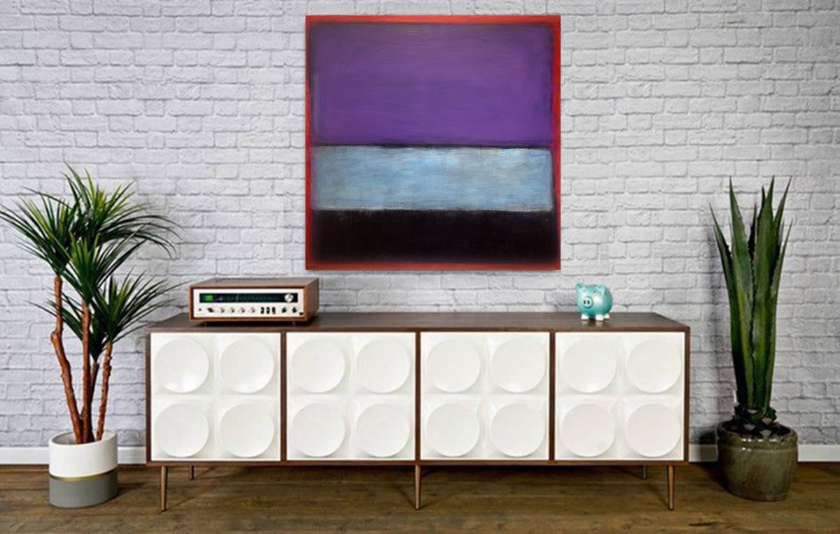 1n Modern Mid Century 36x36 Painting Custom Painted Ships 7 day Free Ship