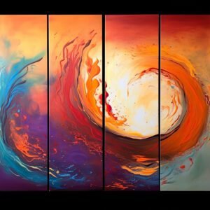 1g "4 Gold Ocean Latte Sunset Waves " Custom Painted by Robert