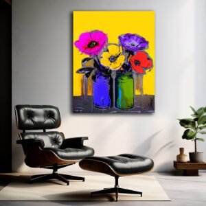 10 fh Poppy Flowers 48x36 Limited Edition Canvas Signed