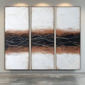 Modern abstract art, Minimalist wall decor, Mid-century modern artwork, Large abstract canvas, Contemporary wall art, Geometric prints, Abstract line art, Neutral tone paintings, Modern home decor, Abstract shapes, Luxury wall art, Minimal color palette, Modernist decor, Abstract expressionism, High-end art prints, Modern interior design, Clean aesthetic art, Mid-century style art, Organic abstract forms, Minimalist canvas print, Modern loft decor, Urban home wall art, Sleek design artwork, Chic abstract pieces, Designer wall art, New York art buyers, Los Angeles art market, San Francisco wall art, Chicago home decor, Miami modern interiors, Austin loft artwork, Seattle abstract prints, Dallas mid-century homes, Atlanta designer decor, Denver modern art, Boston art scene, Washington DC art buyers, Toronto contemporary art, London modern design, Paris abstract artists, Berlin minimalist artwork, Tokyo interior design trends, Dubai luxury decor, Sydney abstract market, Vancouver home design, Melbourne modern art, Seoul contemporary homes, Hong Kong high-end buyers, Singapore minimalist interiors, Global art collector trends , Gold art , 14 k gold . Copper color bronze painted paintings Wall art 5 panel triptych , diptych , multi panel gallery wrap original art