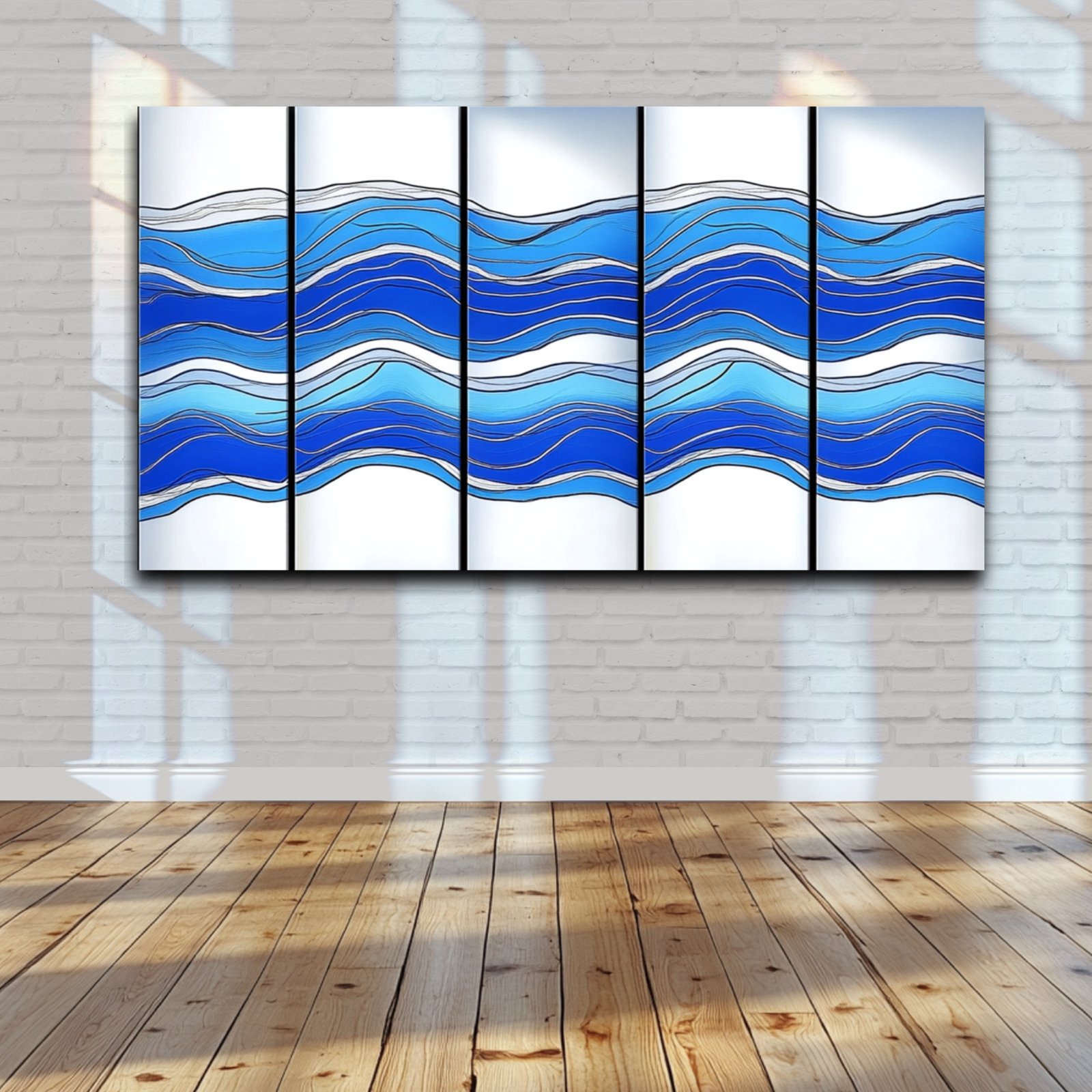 5 Piece Ocean of Blue Success 12”x 36” - Image 5