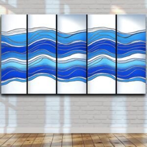 5 Piece Ocean of Blue Success 12”x 36”
