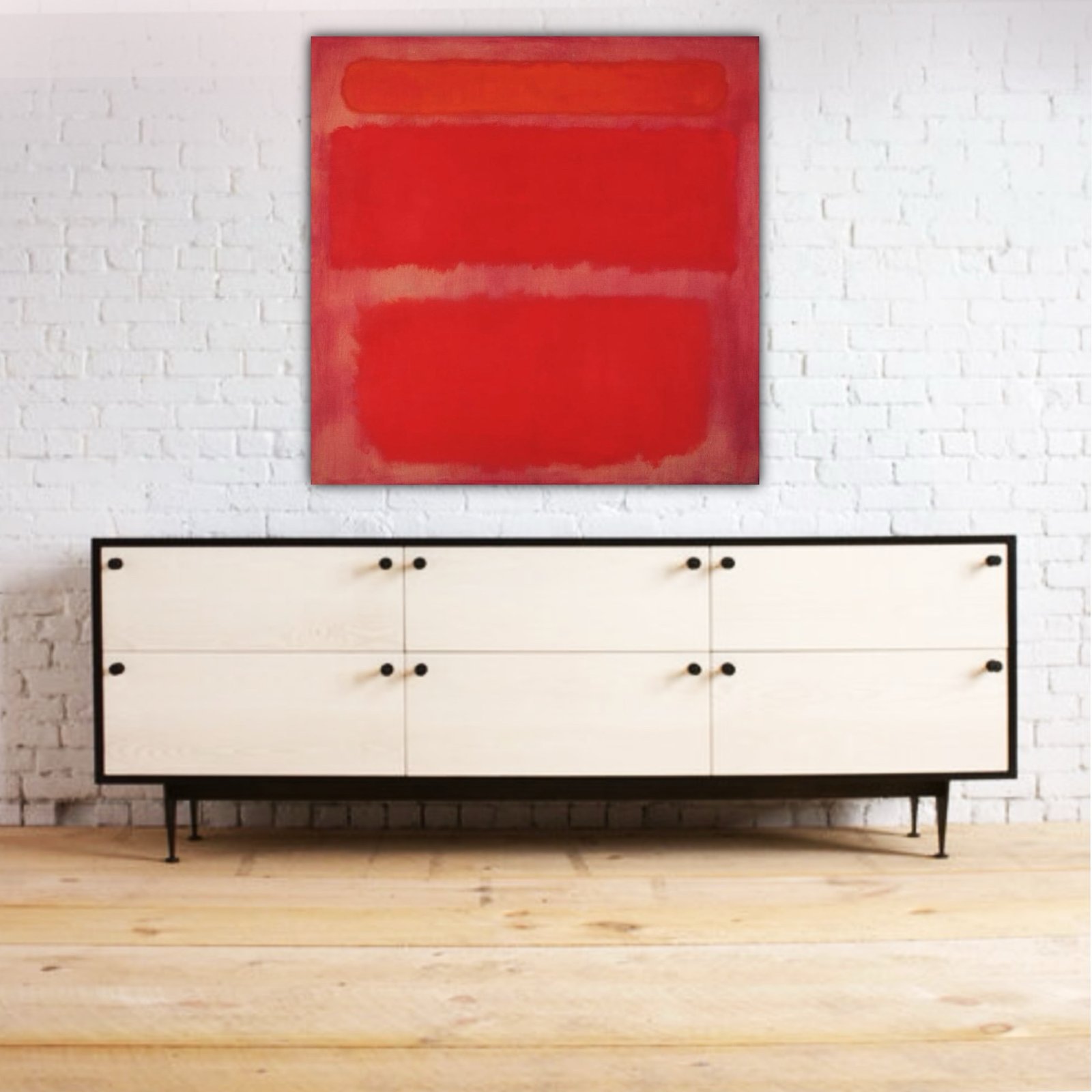 Mark Rothko Repro Red 40”x 40” secure checkout free shipping (NEW) - Image 3