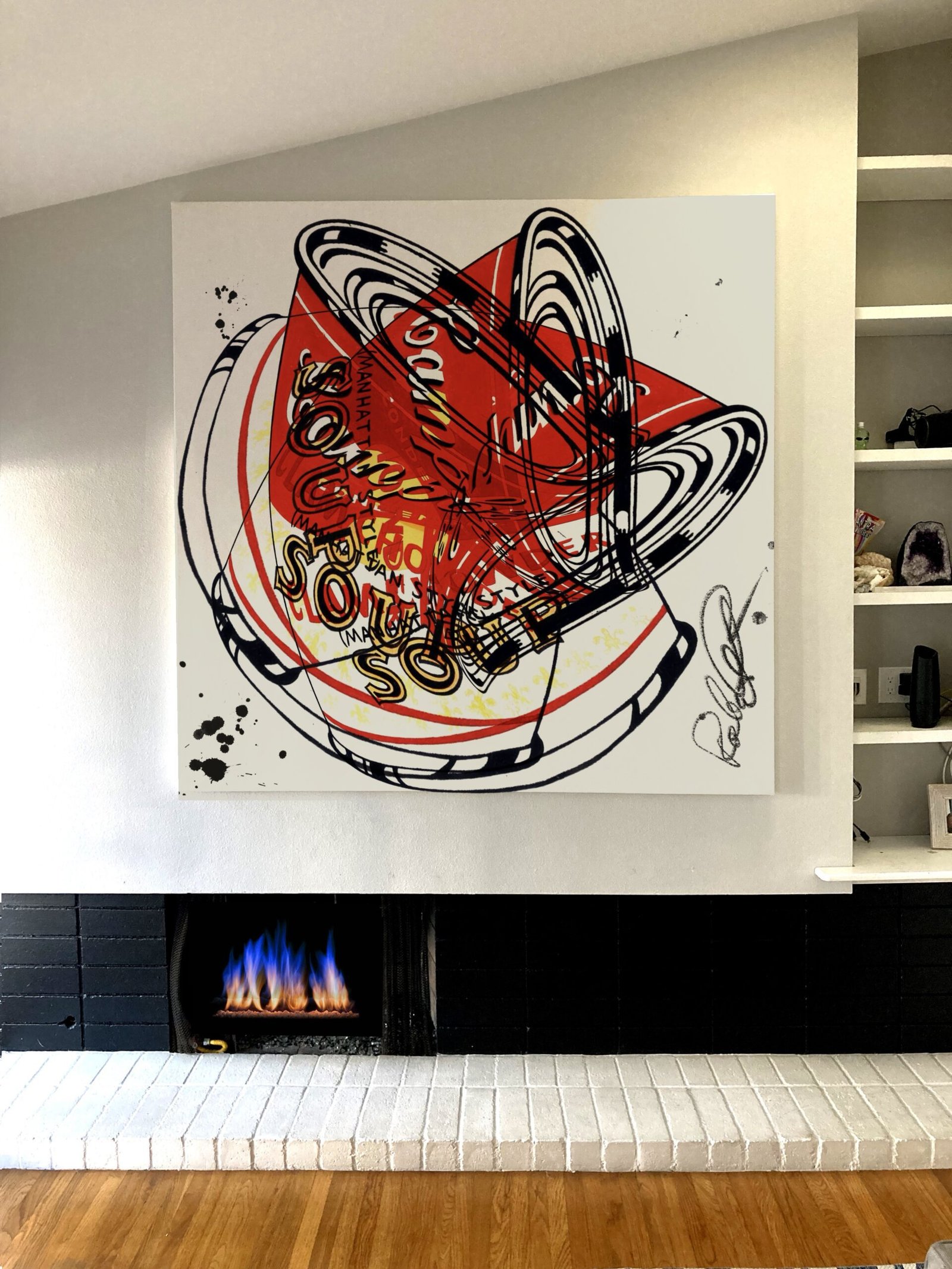 20 Forget Tomato Soup Modernism - 54”x54” Ships Rolled ~ Hand Painted - Image 3
