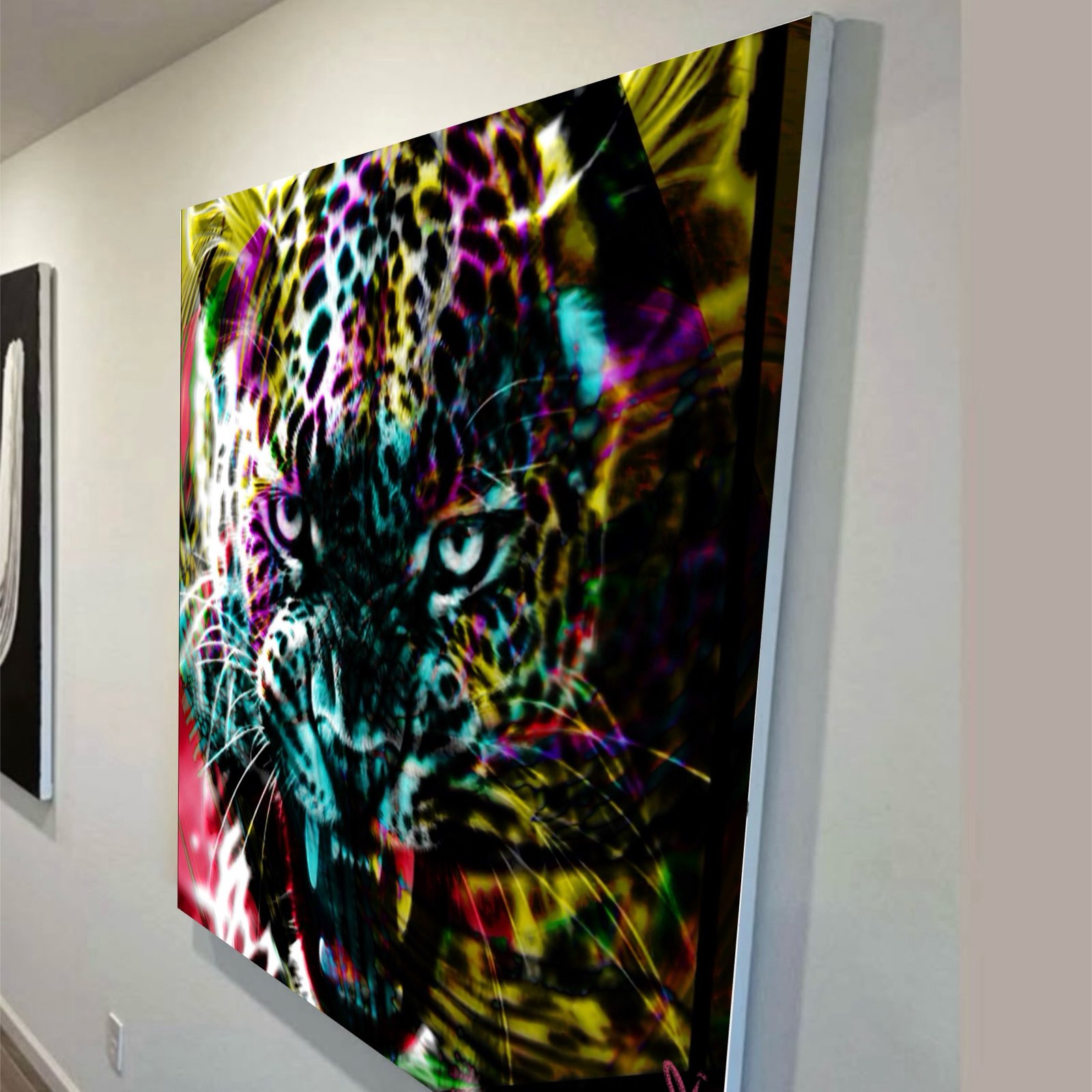 Wild-life-tiger-animal-leopard-jungle-painting-art-color-neon