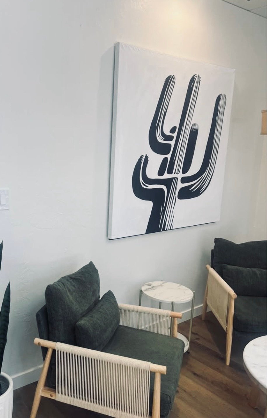 50” x 50” SOLD Saguaro Black - Phoenix Client - by Request - Image 2